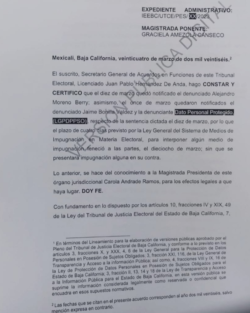 Tribunal confirma sanción contra Jaime Bonilla por violencia política de género