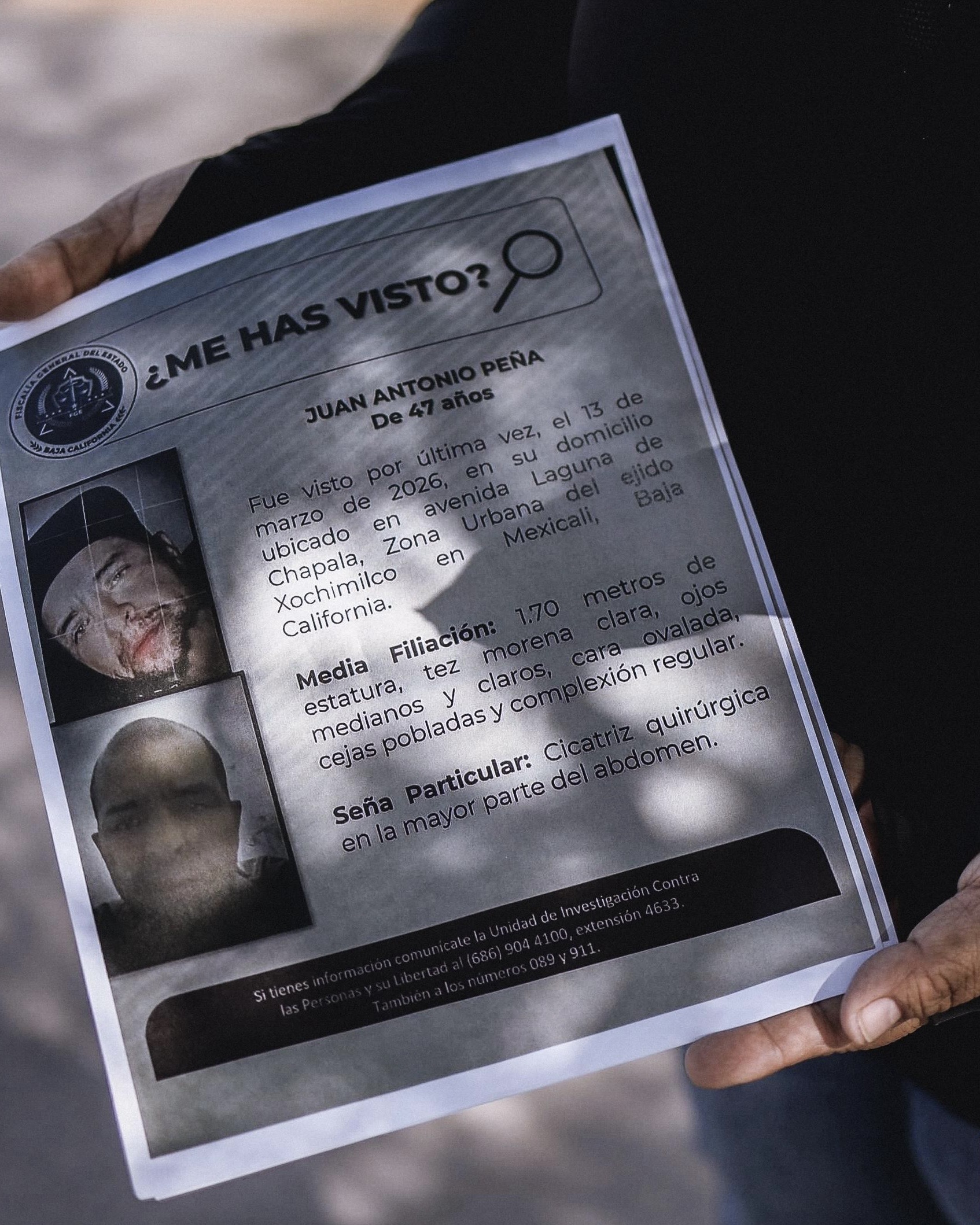 Hombres armados levantan a Juan Antonio Peña al llegar a su casa; fallas institucionales obliga a familia a buscar sola