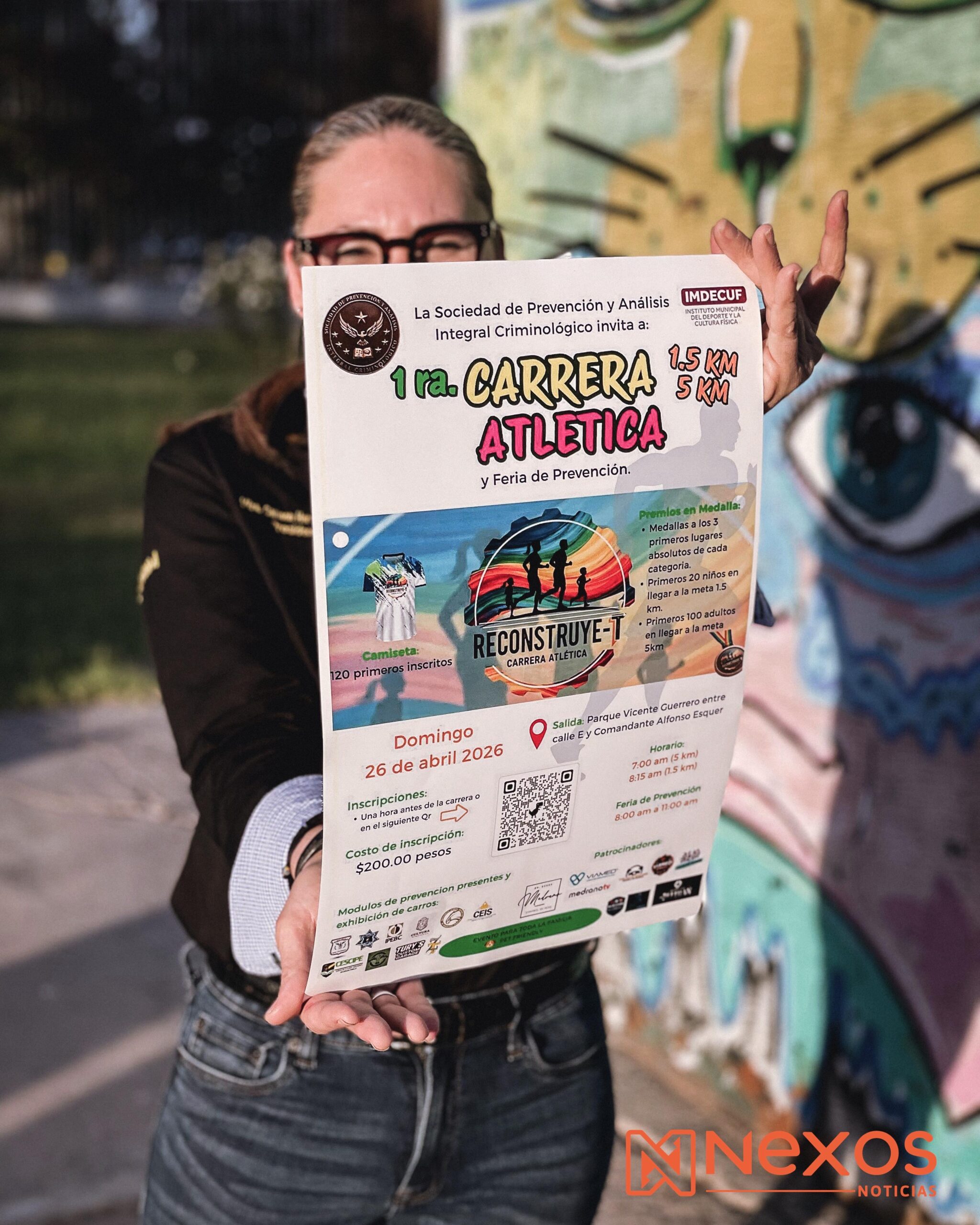 Carrera “Reconstruye-T” busca acercar la prevención del delito a la ciudadanía a través del deporte