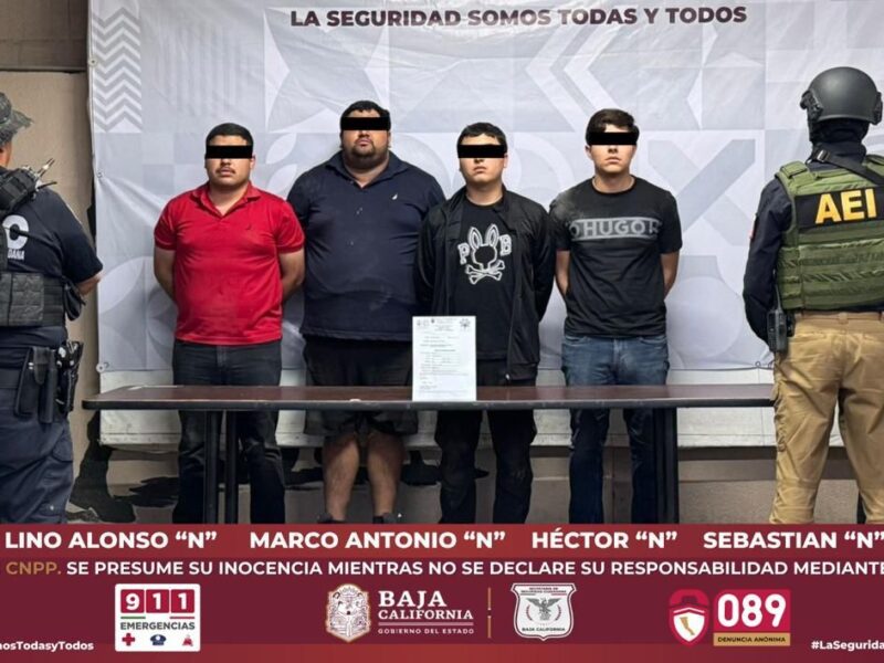Persecución armada en el Valle de Mexicali culmina con captura de presunta banda criminal en vehículo robado en EU