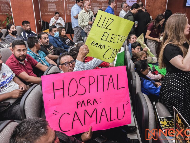 Residentes de 22 colonias de San Quintín exigen que recorte al Congreso de 52 mdp financie hospital y servicios básicos