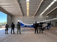 Decomisan avioneta utilizada para trasiego de droga durante operativo en el Valle de Mexicali