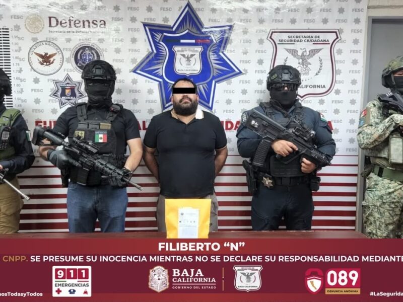 Presunto líder operativo de “Los Rusos” en el poniente de Mexicali es detenido con droga