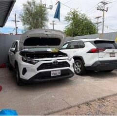 Recupera Fiscalía cuatro vehículos robados en California durante cateo en vivienda de Villa Toledo