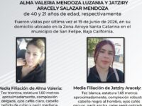 Localizan sin vida a madre e hija desaparecidas en San Felipe; estaban amordazadas dentro de domicilio