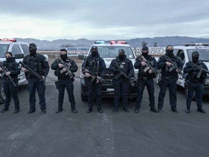 Policías recorren Mexicali con armas largas; se mantiene estado de alerta tras amenaza de EU