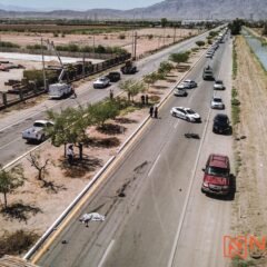 Motociclista muere tras ser arrollado por un tráiler en la carretera Tijuana