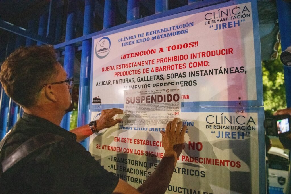 Detienen a supuesto escolta armado y suspenden Centro de Rehabilitación Jireh tras detectar irregularidades sanitarias en Tijuana