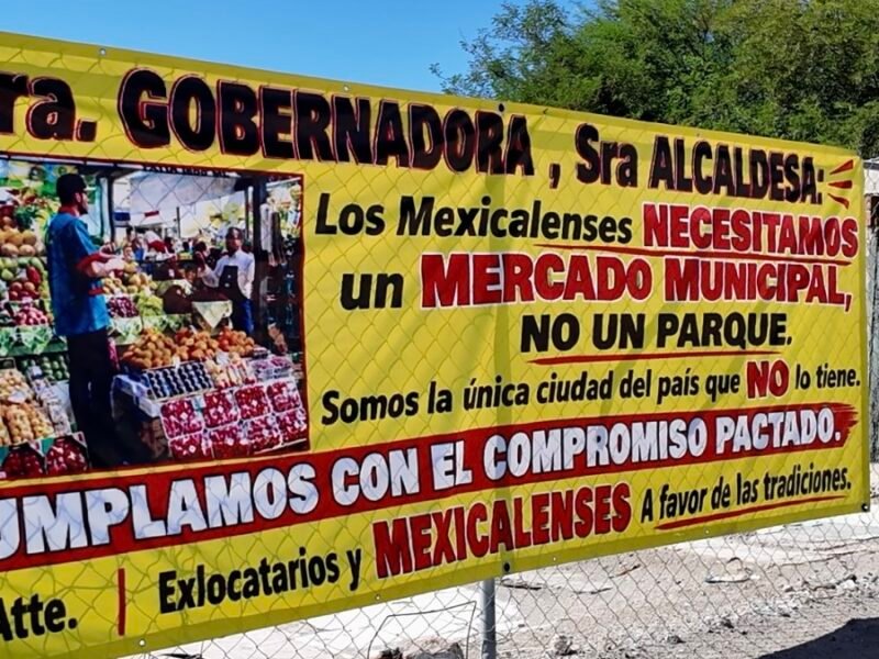 Excomerciantes e historiadores exigen reconstrucción del Mercado Municipal de Mexicali