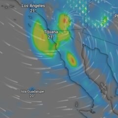 Advierten por lluvias y vientos fuertes en Baja California por remanentes de Rachel