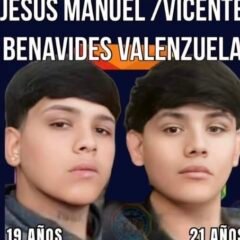 Identifican y entregan a su madre los restos de los hermanos Vicente y Jesús Manuel Benavides Valenzuela