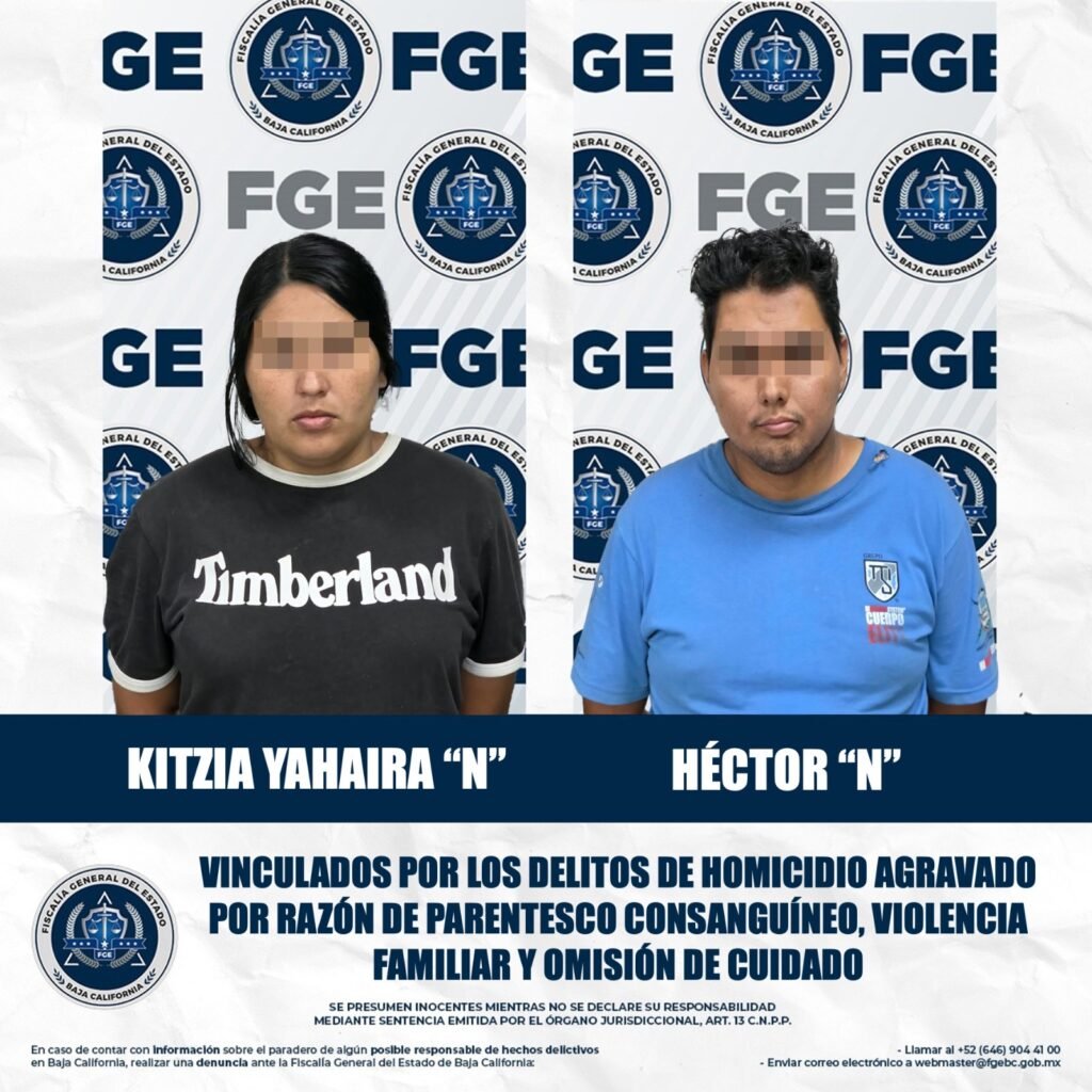 Vinculan a proceso a Héctor y Kitzia Yahaira por muerte de su hijo de dos años; permanecerán en prisión preventiva